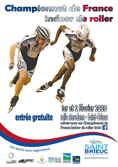 Affiche du championnat de France indoor Saint Brieuc 2020